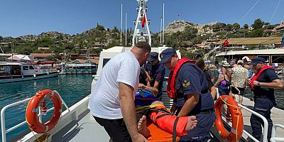 KEKOVA’DA YARALANAN YOLCUYA SAHİL GÜVENLİK MÜDAHALESİ
