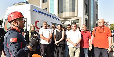 KEPEZ BELEDİYESİ'NDEN DEPREM TATBİKATI