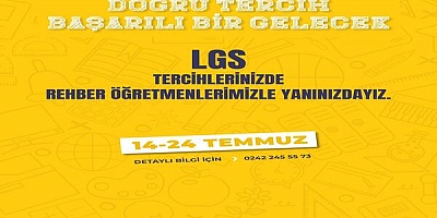  KONYAALTI TERCİH DÖNEMİNDE ÖĞRENCİLERİN YANINDA