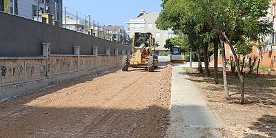 TOKİ GAZİ KONUTLARINDA ASFALT HAZIRLIĞI BAŞLADI