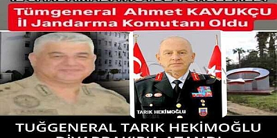 TUĞGENERAL TARIK HEKİMOĞLU DİYARBAKIR'A ATANDI
