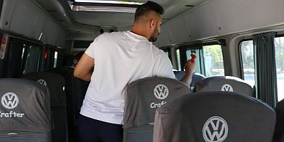 UKOME EKİPLERİ SERVİS ARAÇLARINI İNCELİYOR