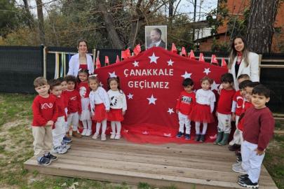 ÇANAKKALE ZAFERİ KONYAALTI KREŞLERİNDE TÖRENLERLE KUTLANDI