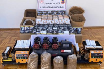 KUMLUCA’DA KAÇAK TÜTÜN OPERASYONU