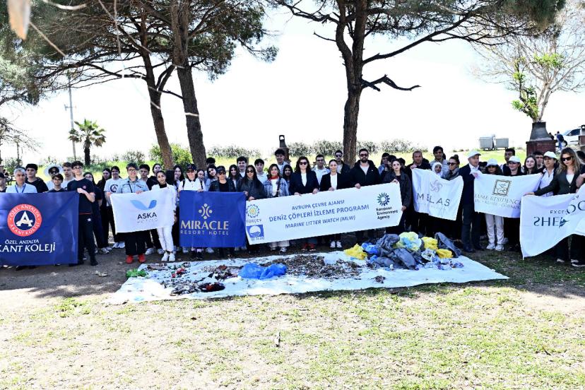 LARA SAHİLİ’NDE TEMİZLİK DEĞİL VERİ ÜRETİLDİ