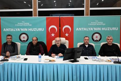 ANTALYA EMNİYETİ’NDE HAFTALIK GÜVENLİK DEĞERLENDİRMESİ