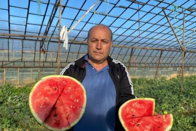 ANTALYA’DA SEZONUN İLK KARPUZU TEZGAHTA
