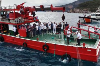 ANTALYA’DA DENİZDEN 500 METRELİK HAYALET AĞ ÇIKARILDI