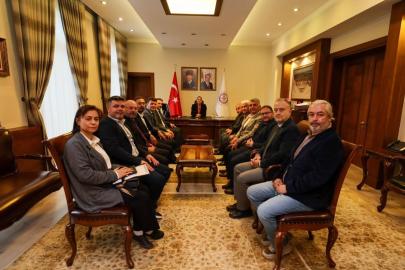 BAİB HEYETİ BURDUR VALİSİ BİLGİHAN’I ZİYARET ETTİ