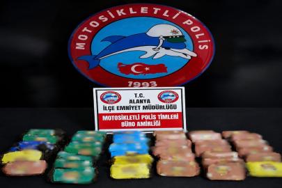 ALANYA’DA MOTOSİKLETTE YÜKLÜ UYUŞTURUCU OPERASYONU