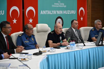ANTALYA EMNİYETİNDEN GÜVENLİK MASASI TOPLANTISI