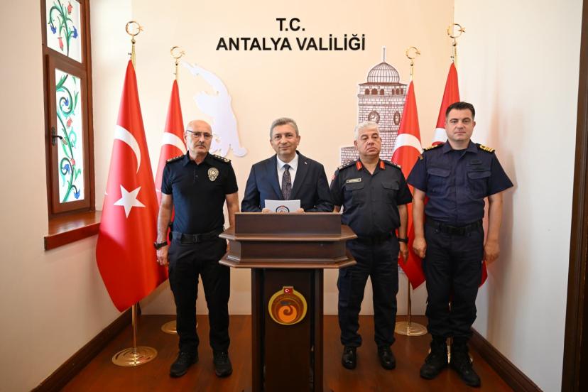 ANTALYA’DA MAYIS AYININ GÜVENLİK TABLOSU AÇIKLANDI