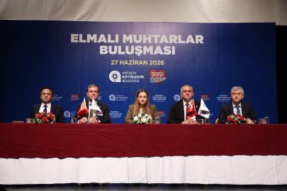 BÜYÜKŞEHİR’DEN ELMALI’DA YATIRIM VE MUHTARLAR BULUŞMASI