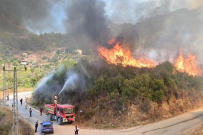 ALANYA'DA YANGINLA MÜCADELE TÜM GÜCÜYLE SÜRÜYOR