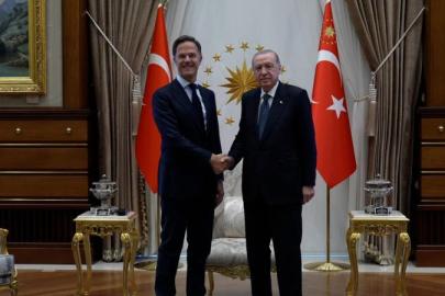 CUMHURBAŞKANI ERDOĞAN, MARK RUTTE İLE BİR ARAYA GELDİ