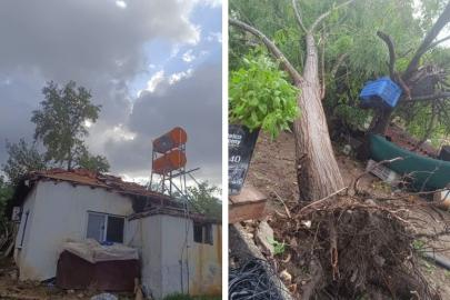 HORTUM SERİK'TE HASARA YOL AÇTI