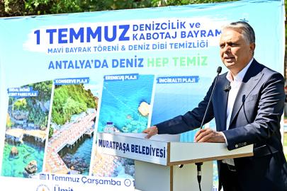 MAVİ BAYRAKTA MURATPAŞA İMZASI