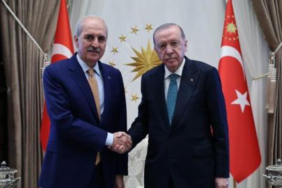 ERDOĞAN, TBMM BAŞKANI KURTULMUŞ’U KABUL ETTİ