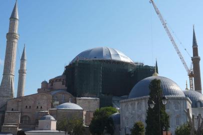 AYASOFYA’DA KUBBE İÇİN YENİ AŞAMA