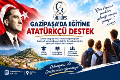 GAZİPAŞA’DA EĞİTİME ATATÜRKÇÜ DESTEK