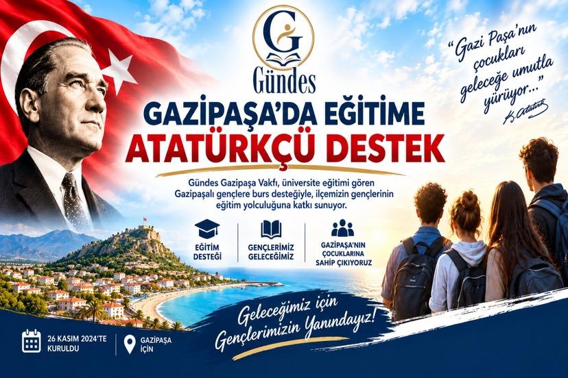 GAZİPAŞA’DA EĞİTİME ATATÜRKÇÜ DESTEK