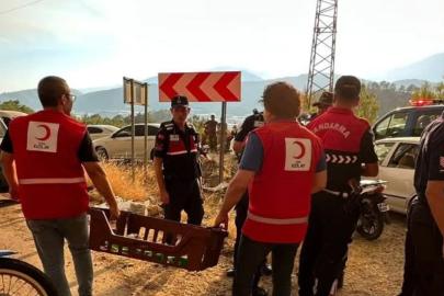 KIZILAY’DAN YANGIN SAHASINA SICAK DESTEK
