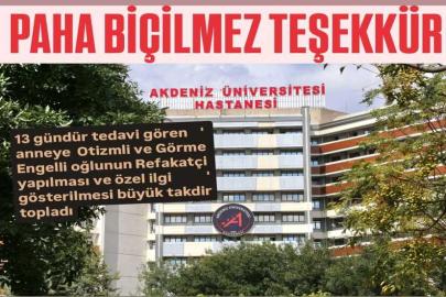 TIP FAKÜLTESİ HASTANESİ’NE ANLAMLI TEŞEKKÜR  Özel Haber / Cevat Alp