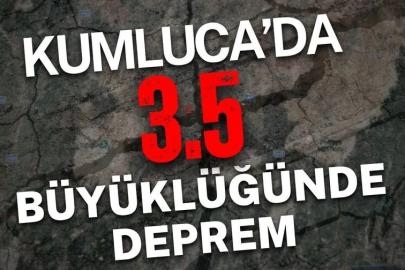 AKDENİZ’DE 3,5’LİK SARSINTI