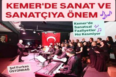 KEMER’DE SANATIN SESİ 10 KASIM’A HAZIRLANIYOR