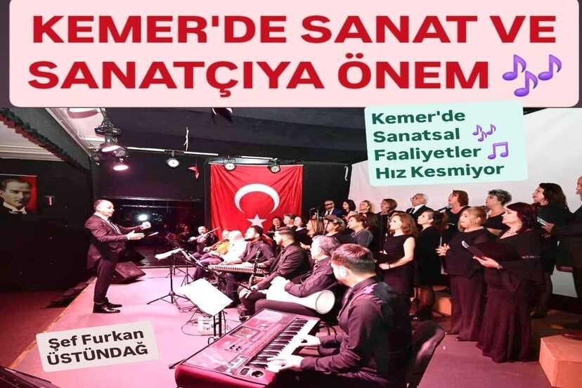 KEMER’DE SANATIN SESİ 10 KASIM’A HAZIRLANIYOR