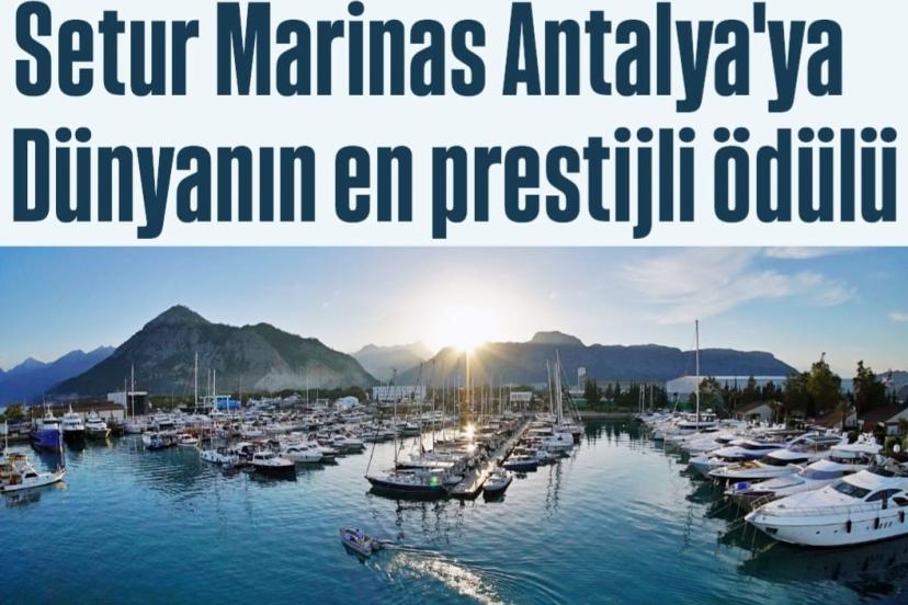 SETUR MARİNAS ANTALYA’DAN ULUSLARARASI DENİZCİLİK BAŞARISI