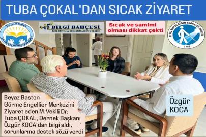 TUBA VURAL ÇOKAL'DAN ÖZEL ÇOCUKLARA DESTEK ZİYARETİ-ÖZEL HABER /CEVAT ALP